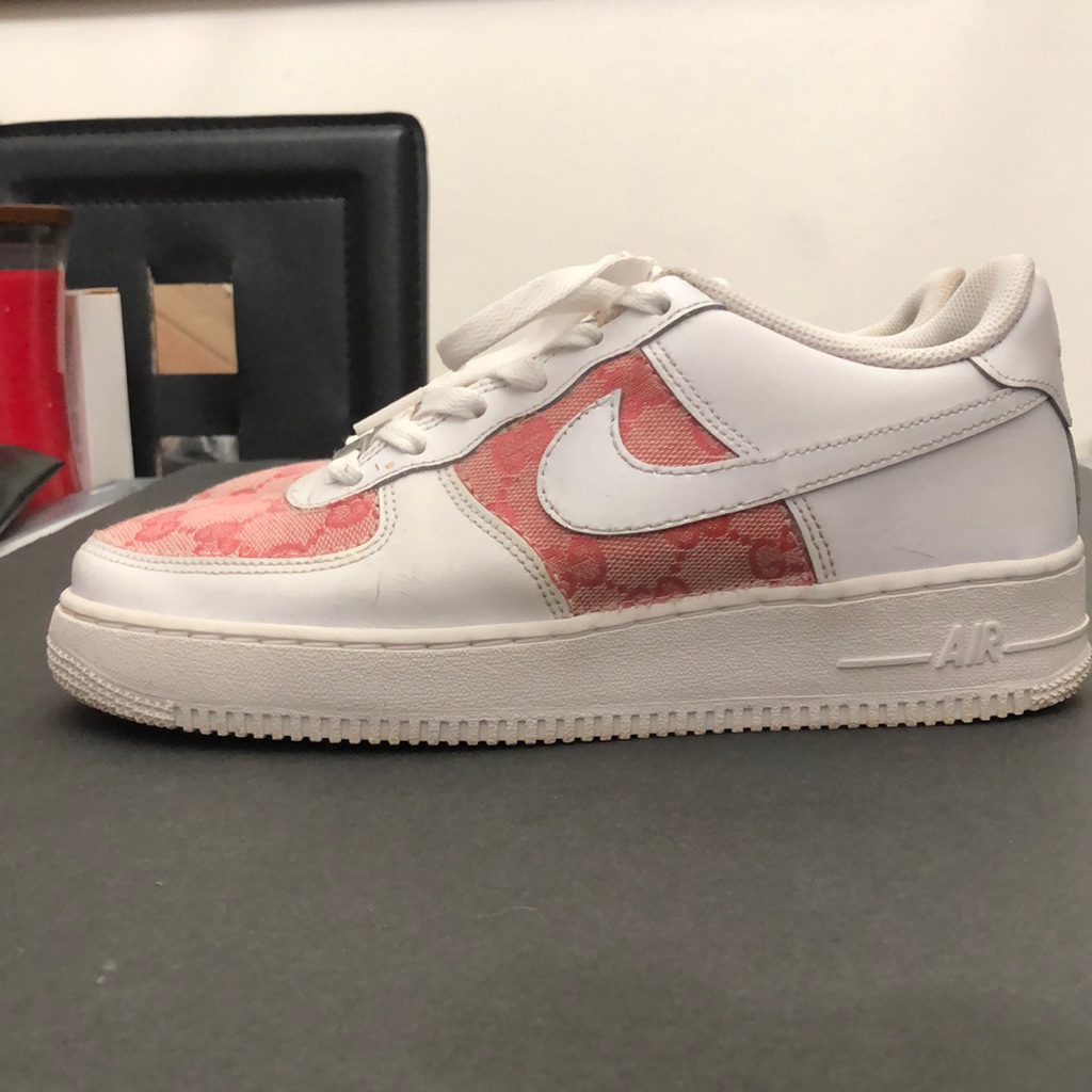 Nike Air Force 1 Pink Gg Running Sneakers Size 6.5y Womens Eur Size 39